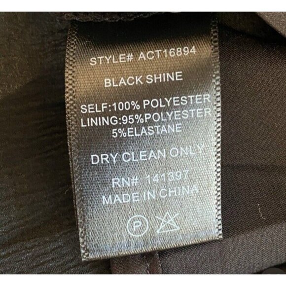 Amanda Uprichard One Shoulder Ruffle Black Top Blouse Evening Party Size LARGE - Picture 8 of 8